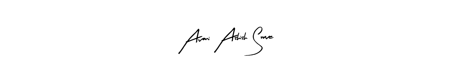 How to make Avani Ashish Surve name signature. Use Arty Signature style for creating short signs online. This is the latest handwritten sign. Avani Ashish Surve signature style 8 images and pictures png