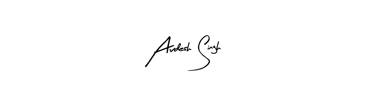 Arty Signature is a professional signature style that is perfect for those who want to add a touch of class to their signature. It is also a great choice for those who want to make their signature more unique. Get Avdesh Singh name to fancy signature for free. Avdesh Singh signature style 8 images and pictures png