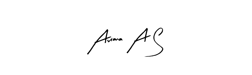 Similarly Arty Signature is the best handwritten signature design. Signature creator online .You can use it as an online autograph creator for name Aviana A S. Aviana A S signature style 8 images and pictures png