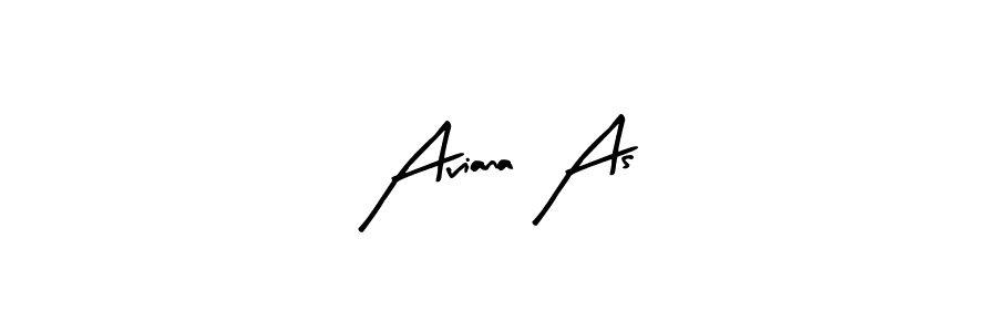 Aviana As stylish signature style. Best Handwritten Sign (Arty Signature) for my name. Handwritten Signature Collection Ideas for my name Aviana As. Aviana As signature style 8 images and pictures png