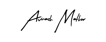 Similarly Arty Signature is the best handwritten signature design. Signature creator online. You can use it as an online autograph creator for name Avinash Mathur. Avinash Mathur signature style 8 images and pictures png