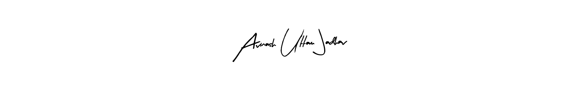 Arty Signature is a professional signature style that is perfect for those who want to add a touch of class to their signature. It is also a great choice for those who want to make their signature more unique. Get Avinash Uttam Jadhav name to fancy signature for free. Avinash Uttam Jadhav signature style 8 images and pictures png