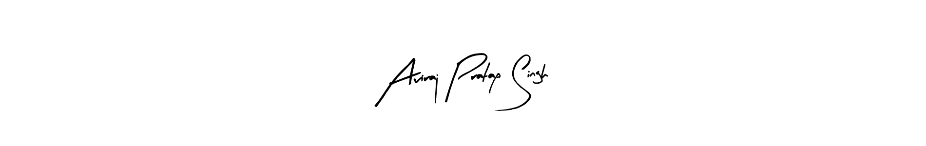 How to make Aviraj Pratap Singh name signature. Use Arty Signature style for creating short signs online. This is the latest handwritten sign. Aviraj Pratap Singh signature style 8 images and pictures png