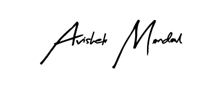 Try this chic Avishek Mondal handwritten sign style. Using Arty Signature font elements, it gives your name a sleek, memorable identity. Avishek Mondal signature style 8 images and pictures png
