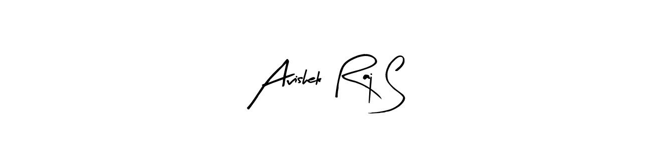 The best way (Arty Signature) to make a short signature is to pick only two or three words in your name. The name Avishek Raj S include a total of six letters. For converting this name. Avishek Raj S signature style 8 images and pictures png