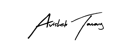 A stylish, flowing autograph style designed for name Avishek Tamang using Arty Signature typography. Perfect for digital creative projects. Avishek Tamang signature style 8 images and pictures png