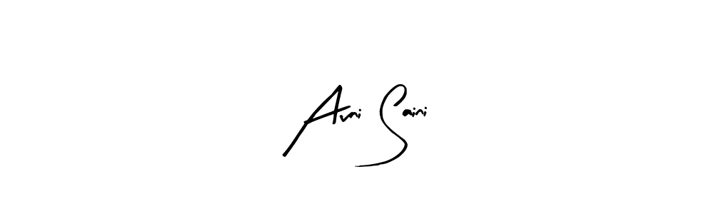 Similarly Arty Signature is the best handwritten signature design. Signature creator online .You can use it as an online autograph creator for name Avni Saini. Avni Saini signature style 8 images and pictures png