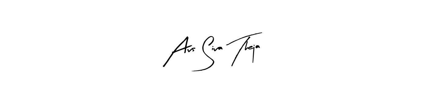 Use a signature maker to create a handwritten signature online. With this signature software, you can design (Arty Signature) your own signature for name Avs Siva Theja. Avs Siva Theja signature style 8 images and pictures png