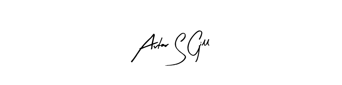 This is the best signature style for the Avtar S Gill name. Also you like these signature font (Arty Signature). Mix name signature. Avtar S Gill signature style 8 images and pictures png