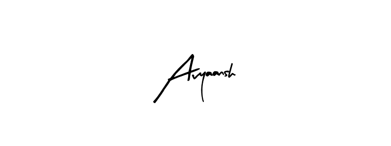 Create a beautiful signature design for name Avyaansh. With this signature (Arty Signature) fonts, you can make a handwritten signature for free. Avyaansh signature style 8 images and pictures png