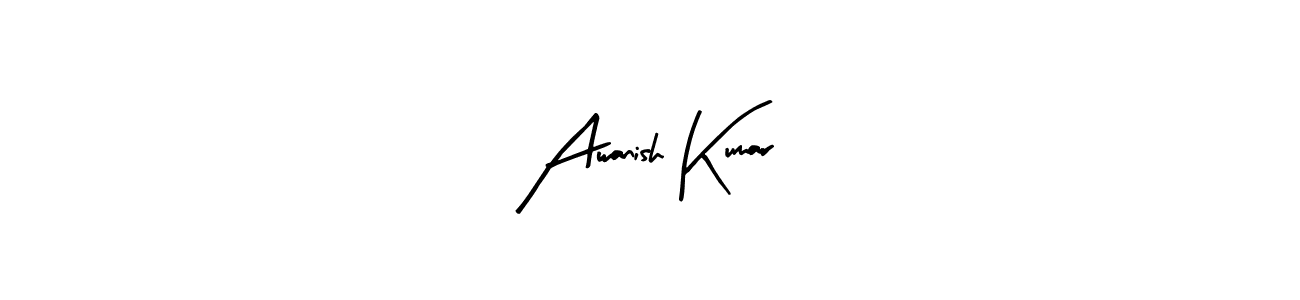 if you are searching for the best signature style for your name Awanish Kumar. so please give up your signature search. here we have designed multiple signature styles  using Arty Signature. Awanish Kumar signature style 8 images and pictures png