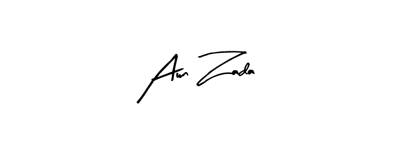 Use a signature maker to create a handwritten signature online. With this signature software, you can design (Arty Signature) your own signature for name Awn Zada. Awn Zada signature style 8 images and pictures png