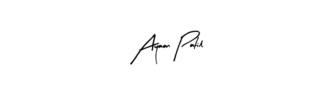 Also You can easily find your signature by using the search form. We will create Ayaan Patil name handwritten signature images for you free of cost using Arty Signature sign style. Ayaan Patil signature style 8 images and pictures png