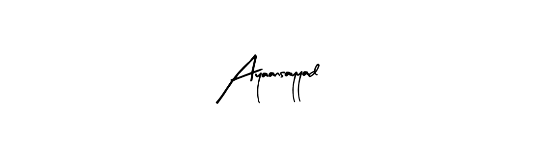 You should practise on your own different ways (Arty Signature) to write your name (Ayaansayyad) in signature. don't let someone else do it for you. Ayaansayyad signature style 8 images and pictures png