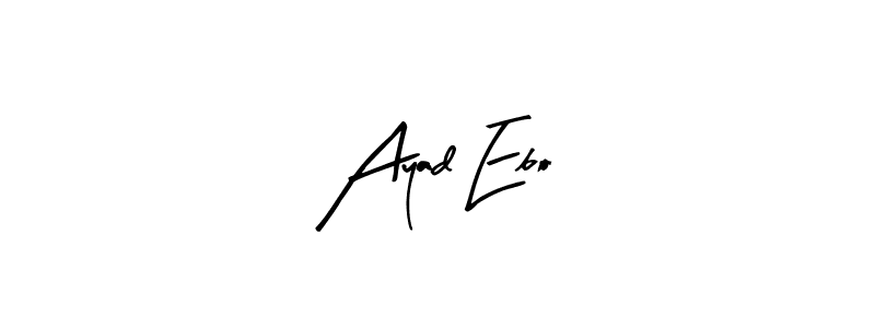 It looks lik you need a new signature style for name Ayad Ebo. Design unique handwritten (Arty Signature) signature with our free signature maker in just a few clicks. Ayad Ebo signature style 8 images and pictures png