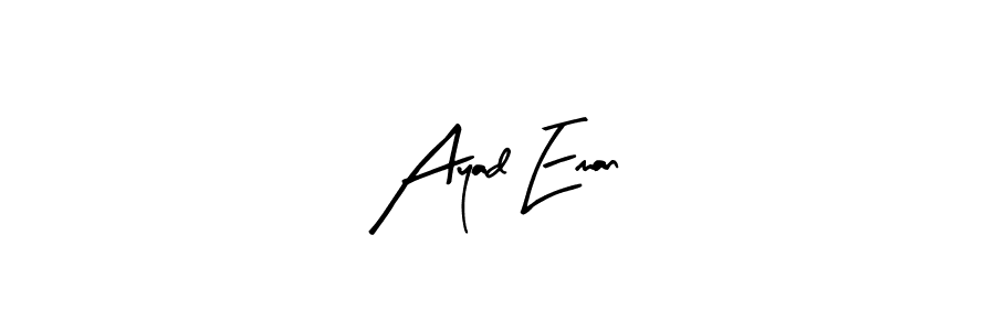 Also we have Ayad Eman name is the best signature style. Create professional handwritten signature collection using Arty Signature autograph style. Ayad Eman signature style 8 images and pictures png