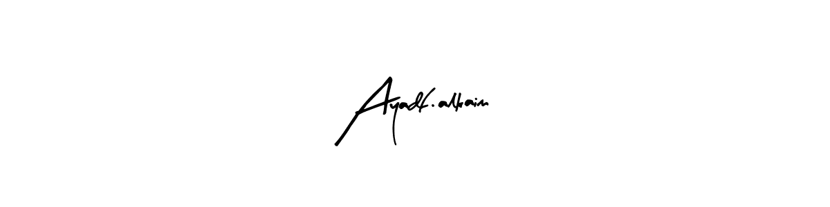 How to make Ayadf.alkaim signature? Arty Signature is a professional autograph style. Create handwritten signature for Ayadf.alkaim name. Ayadf.alkaim signature style 8 images and pictures png
