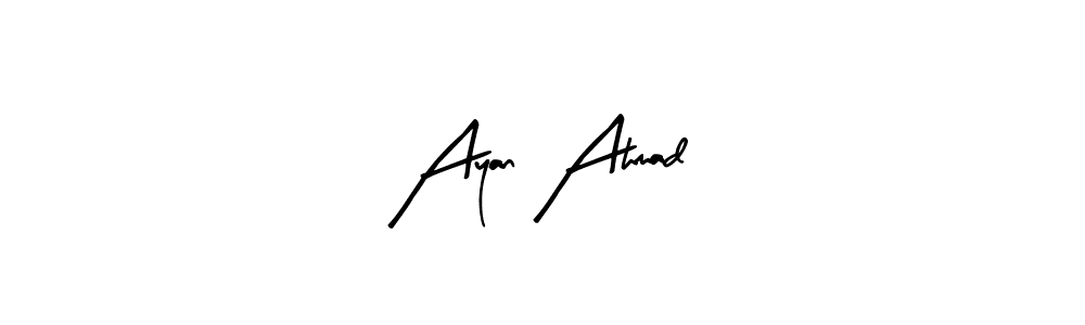 You can use this online signature creator to create a handwritten signature for the name Ayan Ahmad. This is the best online autograph maker. Ayan Ahmad signature style 8 images and pictures png