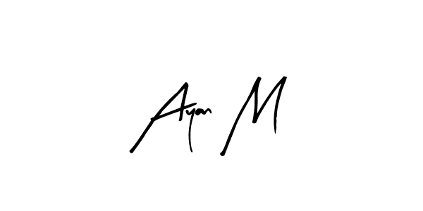 This is the best signature style for the Ayan M name. Also you like these signature font (Arty Signature). Mix name signature. Ayan M signature style 8 images and pictures png