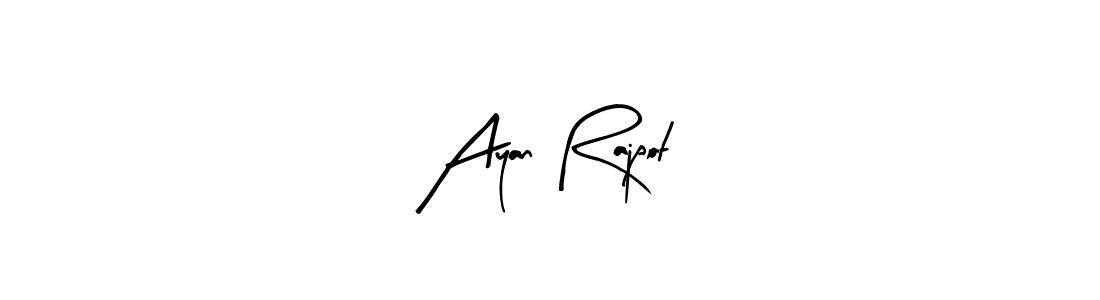 Make a beautiful signature design for name Ayan Rajpot. With this signature (Arty Signature) style, you can create a handwritten signature for free. Ayan Rajpot signature style 8 images and pictures png