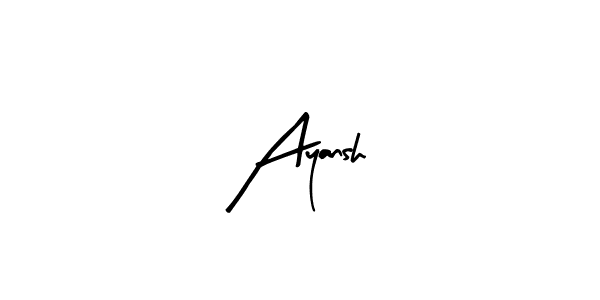 How to make Ayansh name signature. Use Arty Signature style for creating short signs online. This is the latest handwritten sign. Ayansh signature style 8 images and pictures png