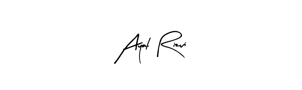 Best and Professional Signature Style for Ayat Rizvi. Arty Signature Best Signature Style Collection. Ayat Rizvi signature style 8 images and pictures png