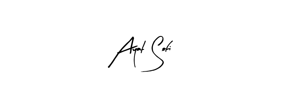 Make a beautiful signature design for name Ayat Sofi. Use this online signature maker to create a handwritten signature for free. Ayat Sofi signature style 8 images and pictures png
