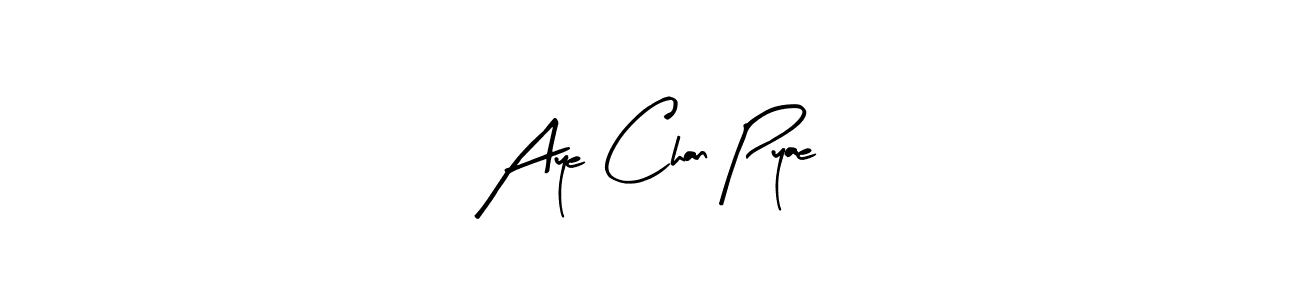 Use a signature maker to create a handwritten signature online. With this signature software, you can design (Arty Signature) your own signature for name Aye Chan Pyae. Aye Chan Pyae signature style 8 images and pictures png