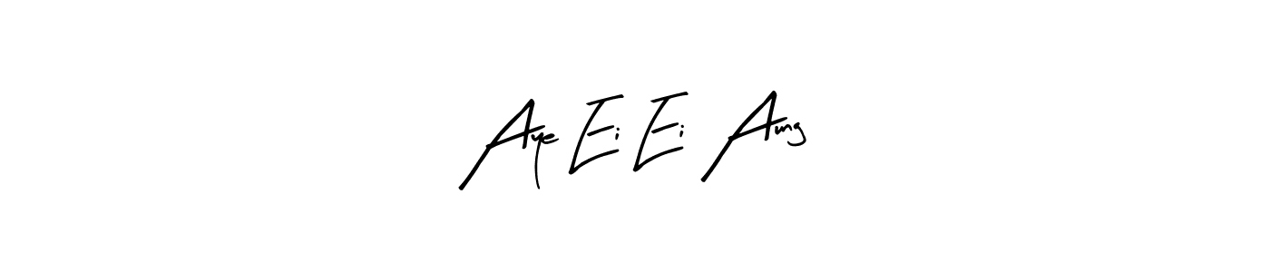 Also You can easily find your signature by using the search form. We will create Aye Ei Ei Aung name handwritten signature images for you free of cost using Arty Signature sign style. Aye Ei Ei Aung signature style 8 images and pictures png