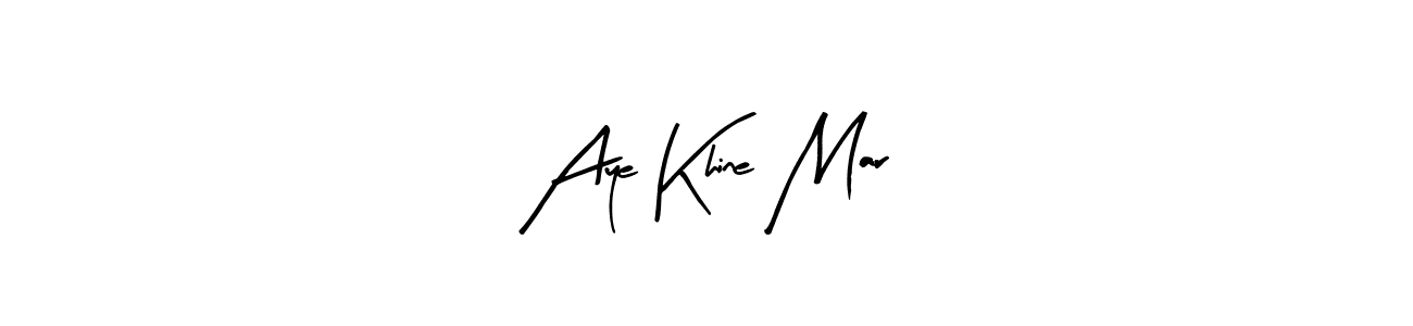 Also You can easily find your signature by using the search form. We will create Aye Khine Mar name handwritten signature images for you free of cost using Arty Signature sign style. Aye Khine Mar signature style 8 images and pictures png