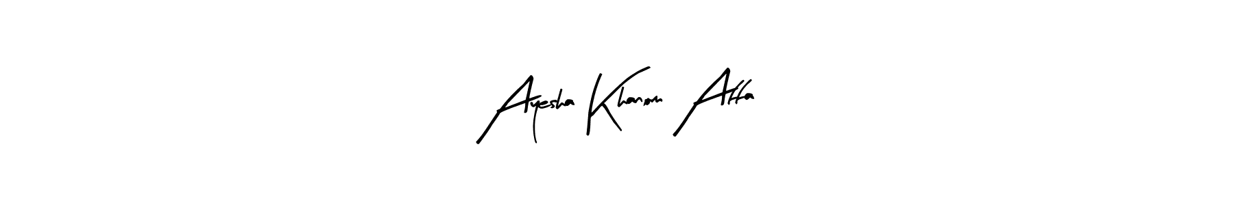 Also we have Ayesha Khanom Affa name is the best signature style. Create professional handwritten signature collection using Arty Signature autograph style. Ayesha Khanom Affa signature style 8 images and pictures png