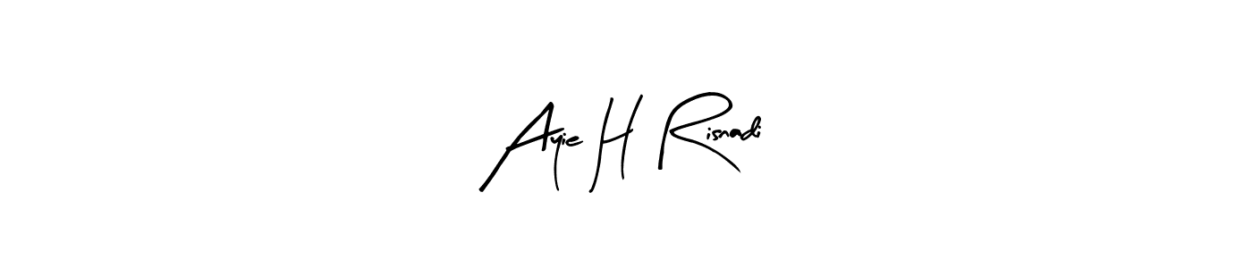 Check out images of Autograph of Ayie H Risnadi name. Actor Ayie H Risnadi Signature Style. Arty Signature is a professional sign style online. Ayie H Risnadi signature style 8 images and pictures png