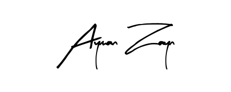 Get inspired by this graceful Arty Signature signature style for name Ayman Zayn. Smooth loops and balanced proportions for everyday use. Ayman Zayn signature style 8 images and pictures png