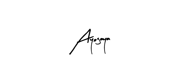 Arty Signature is a professional signature style that is perfect for those who want to add a touch of class to their signature. It is also a great choice for those who want to make their signature more unique. Get Ayogaya name to fancy signature for free. Ayogaya signature style 8 images and pictures png