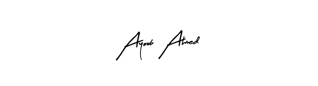 Also You can easily find your signature by using the search form. We will create Ayoub Ahmed name handwritten signature images for you free of cost using Arty Signature sign style. Ayoub Ahmed signature style 8 images and pictures png