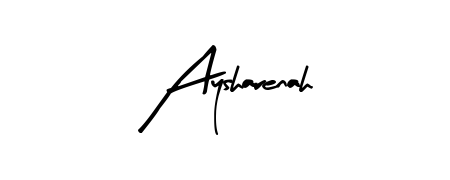 Make your name Aysharenah memorable on every contract using Arty Signature autograph style. Instant transparent background export available. Aysharenah signature style 8 images and pictures png