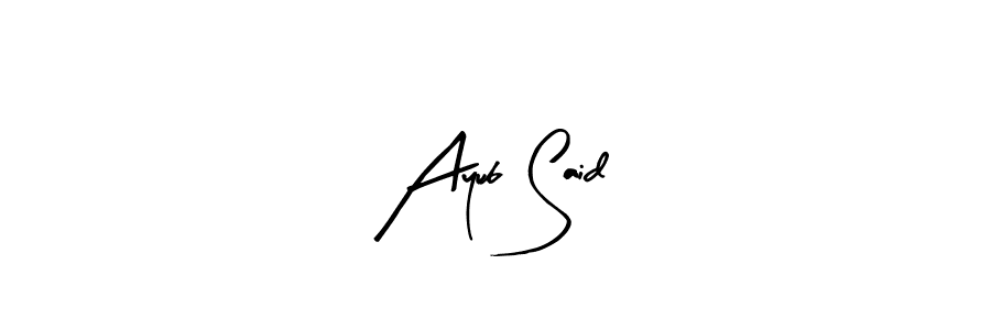 Also we have Ayub Said name is the best signature style. Create professional handwritten signature collection using Arty Signature autograph style. Ayub Said signature style 8 images and pictures png