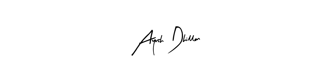 Design your own signature with our free online signature maker. With this signature software, you can create a handwritten (Arty Signature) signature for name Ayush Dhillon. Ayush Dhillon signature style 8 images and pictures png