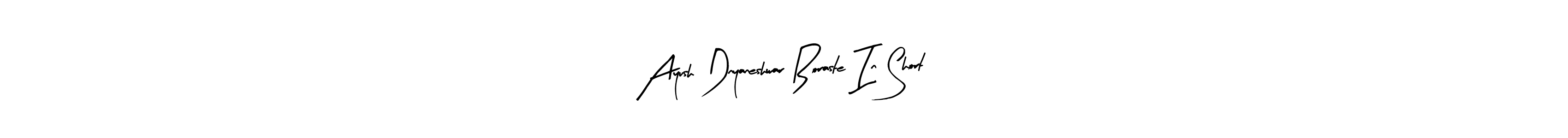 How to Draw Ayush Dnyaneshwar Boraste In Short signature style? Arty Signature is a latest design signature styles for name Ayush Dnyaneshwar Boraste In Short. Ayush Dnyaneshwar Boraste In Short signature style 8 images and pictures png