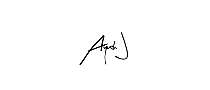 Also You can easily find your signature by using the search form. We will create Ayush J name handwritten signature images for you free of cost using Arty Signature sign style. Ayush J signature style 8 images and pictures png