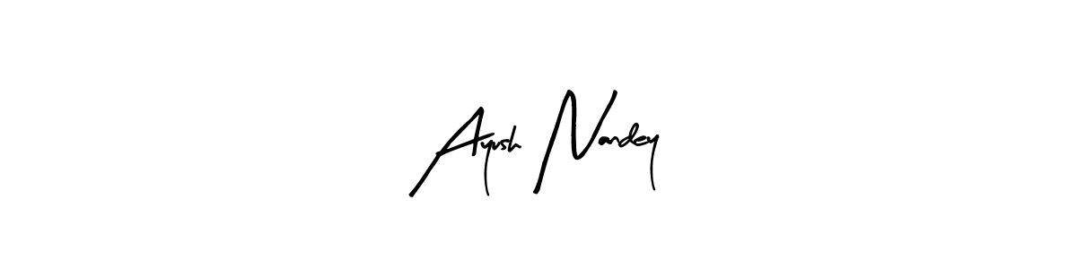 Check out images of Autograph of Ayush Nandey name. Actor Ayush Nandey Signature Style. Arty Signature is a professional sign style online. Ayush Nandey signature style 8 images and pictures png