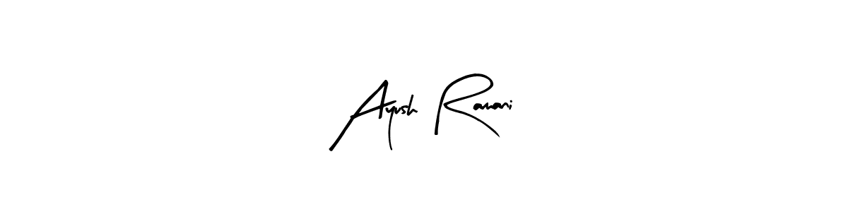 Once you've used our free online signature maker to create your best signature Arty Signature style, it's time to enjoy all of the benefits that Ayush Ramani name signing documents. Ayush Ramani signature style 8 images and pictures png