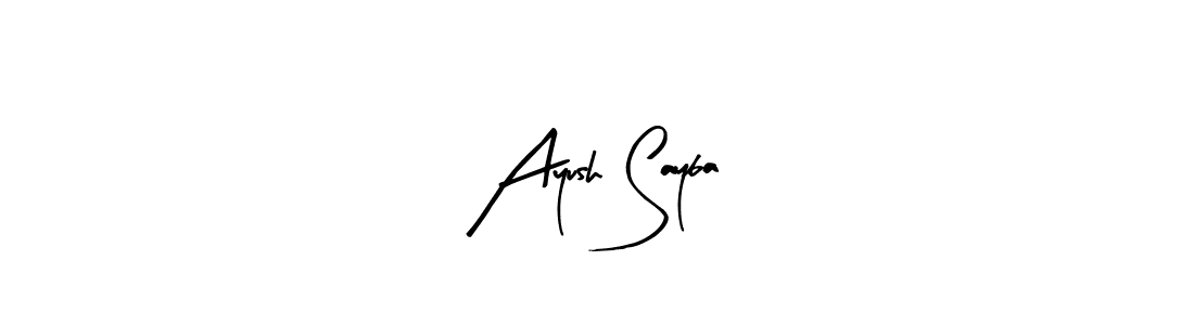 Best and Professional Signature Style for Ayush Sayba. Arty Signature Best Signature Style Collection. Ayush Sayba signature style 8 images and pictures png