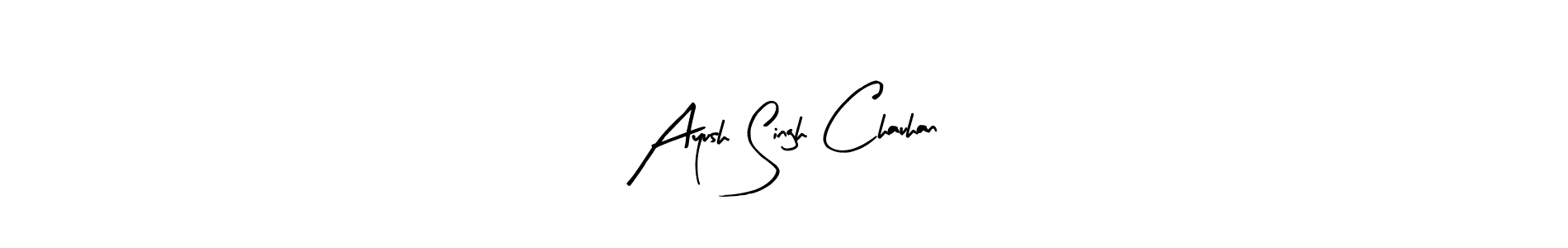 You can use this online signature creator to create a handwritten signature for the name Ayush Singh Chauhan. This is the best online autograph maker. Ayush Singh Chauhan signature style 8 images and pictures png