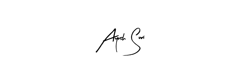 Ayush Suri stylish signature style. Best Handwritten Sign (Arty Signature) for my name. Handwritten Signature Collection Ideas for my name Ayush Suri. Ayush Suri signature style 8 images and pictures png