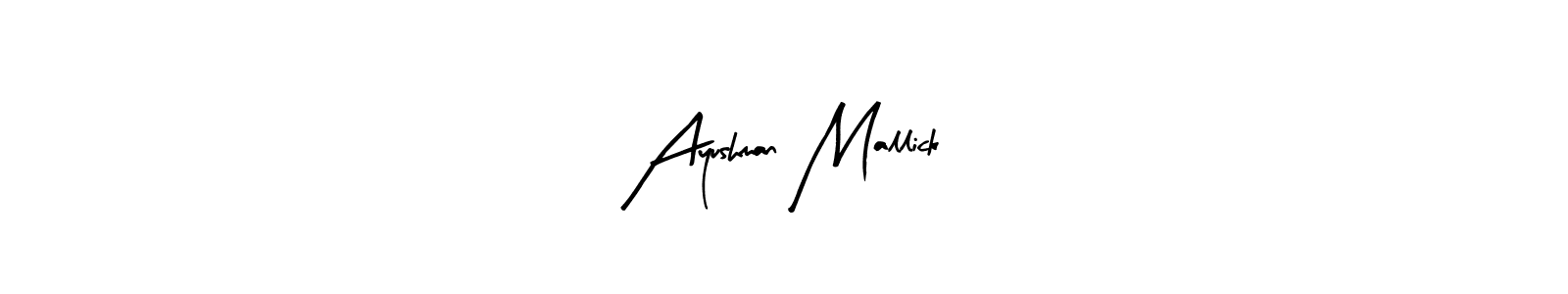 How to make Ayushman Mallick name signature. Use Arty Signature style for creating short signs online. This is the latest handwritten sign. Ayushman Mallick signature style 8 images and pictures png