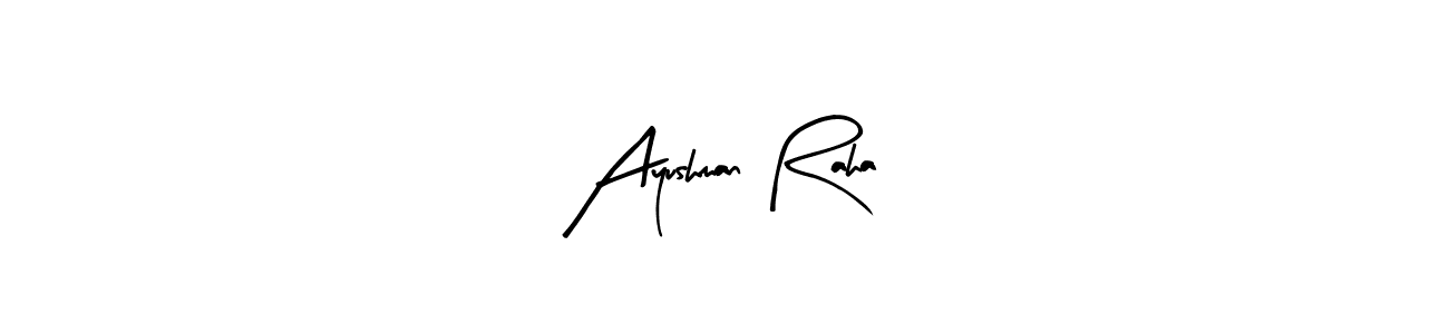Also we have Ayushman Raha name is the best signature style. Create professional handwritten signature collection using Arty Signature autograph style. Ayushman Raha signature style 8 images and pictures png