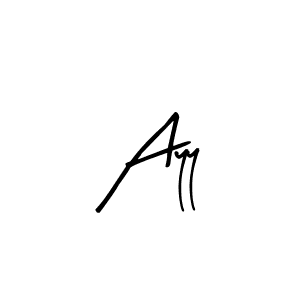Use a signature maker to create a handwritten signature online. With this signature software, you can design (Arty Signature) your own signature for name Ayy. Ayy signature style 8 images and pictures png