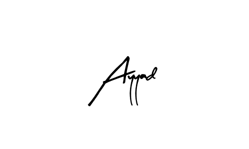 Create a beautiful signature design for name Ayyad. With this signature (Arty Signature) fonts, you can make a handwritten signature for free. Ayyad signature style 8 images and pictures png