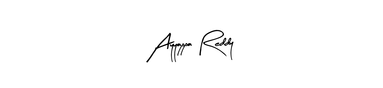 Arty Signature is a professional signature style that is perfect for those who want to add a touch of class to their signature. It is also a great choice for those who want to make their signature more unique. Get Ayyappa Reddy name to fancy signature for free. Ayyappa Reddy signature style 8 images and pictures png